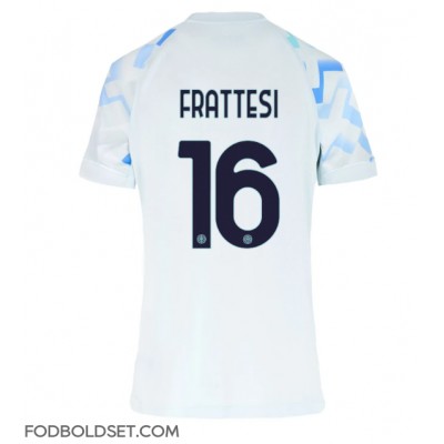 Inter Milan Davide Frattesi #16 Udebanetrøje Dame 2025-26 Kortærmet Inter Milan Davide Frattesi #16 Udebanetrøje Dame 2025-26 Kortærmet